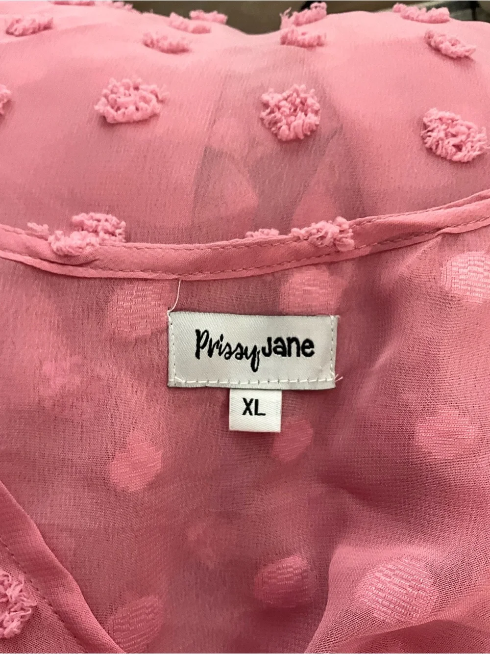 Missy Jane Kimono Size XL Pink Sheer Cover Uo Lightweight (dress not included)